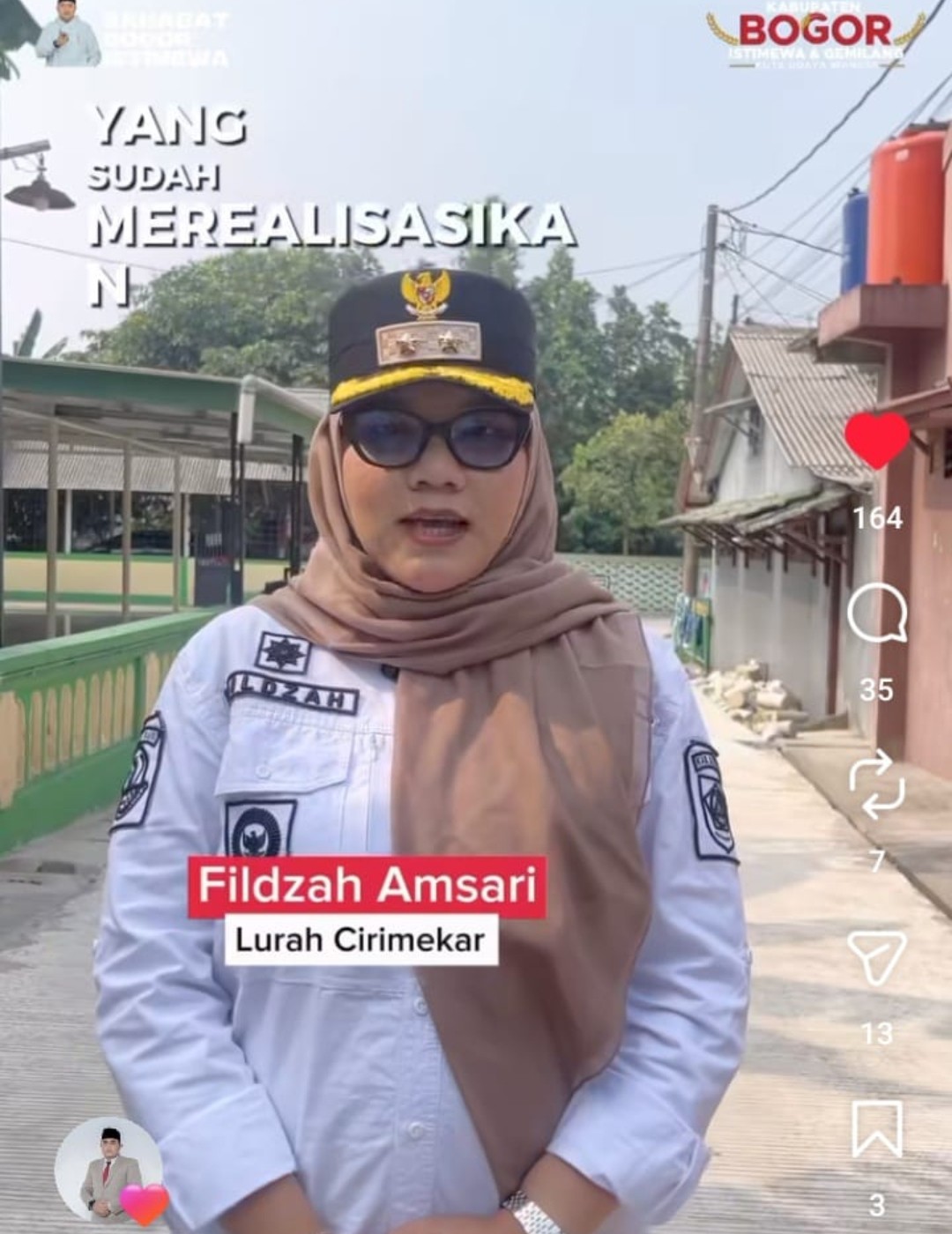 Akun Resmi Bupati Bogor Rudy Susmanto, di Duga Bohongi Publik Untuk Tutupi Pelanggaran Lurah Cirimekar